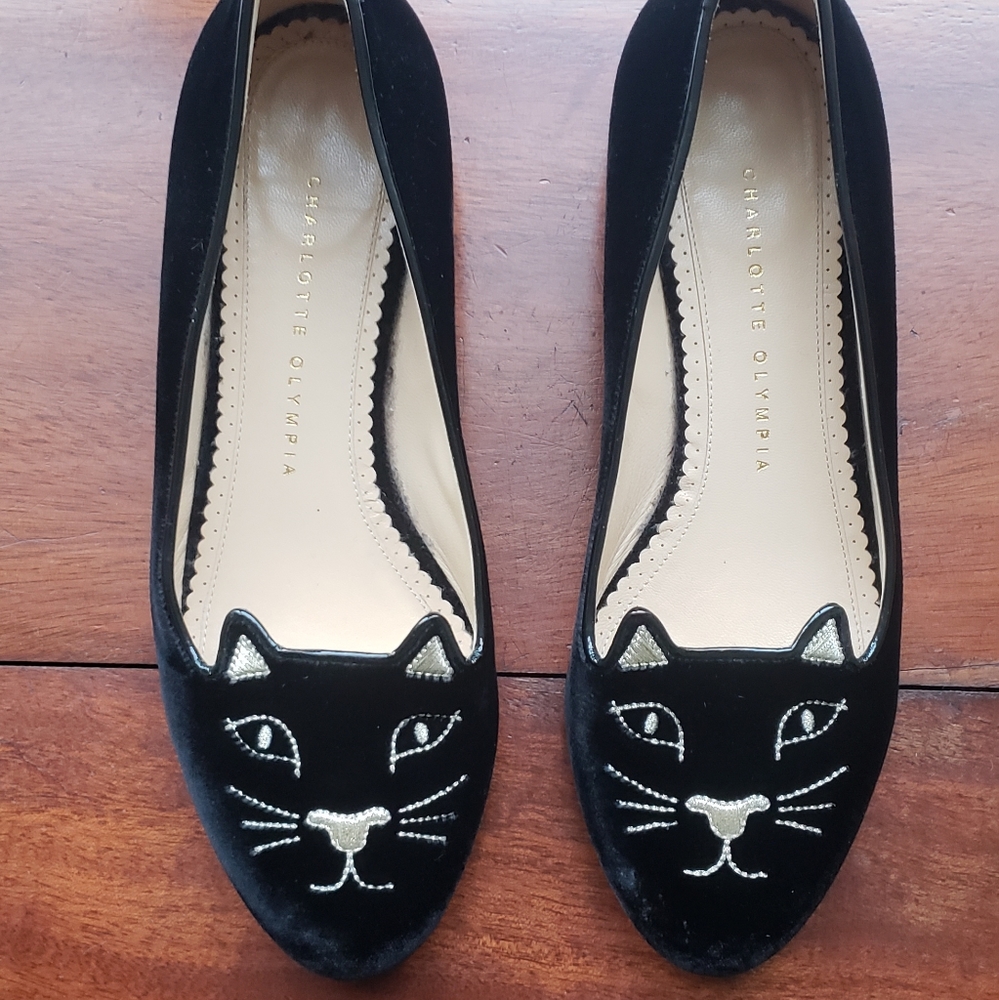 Charlotte Olympia kitty flats size EU 39